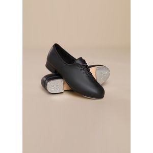 SAPATO SAPATEADO COURO FORRO ACOLCHOADO CHAPA UNIS PRETO - 1501