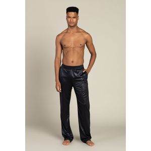Calça Lisa com Cós Elástico Largo e Bolsos Laterais - 1435